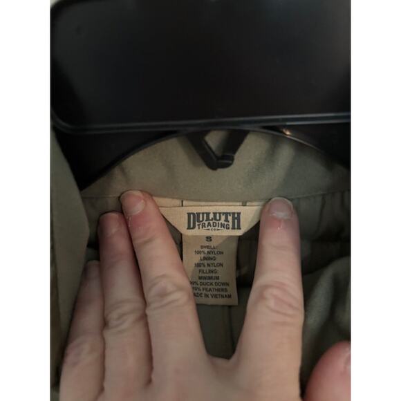 Duluth Trading Duck Down Quilted Puffer Vest Pertex Quantum Womens Small Long - Picture 6 of 8